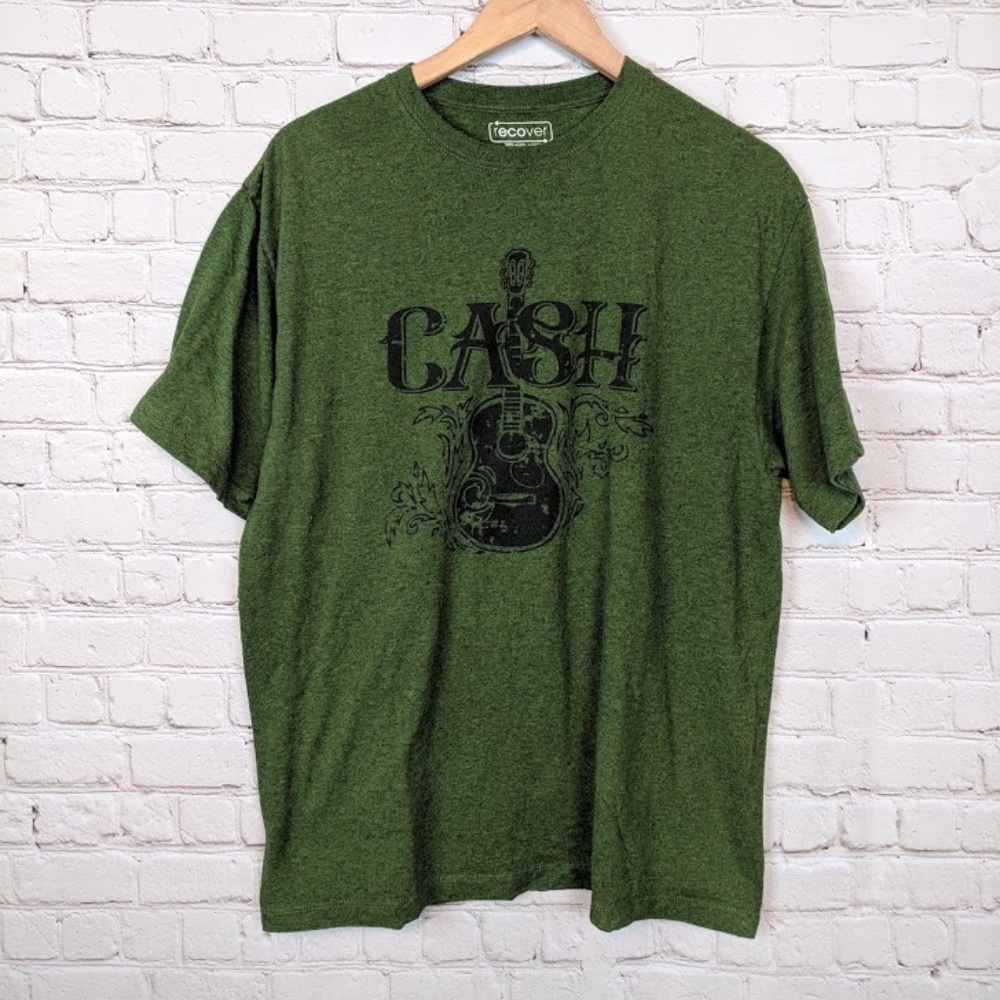 🍂Recover Johnny Cash Recycled Material Guitar Tee